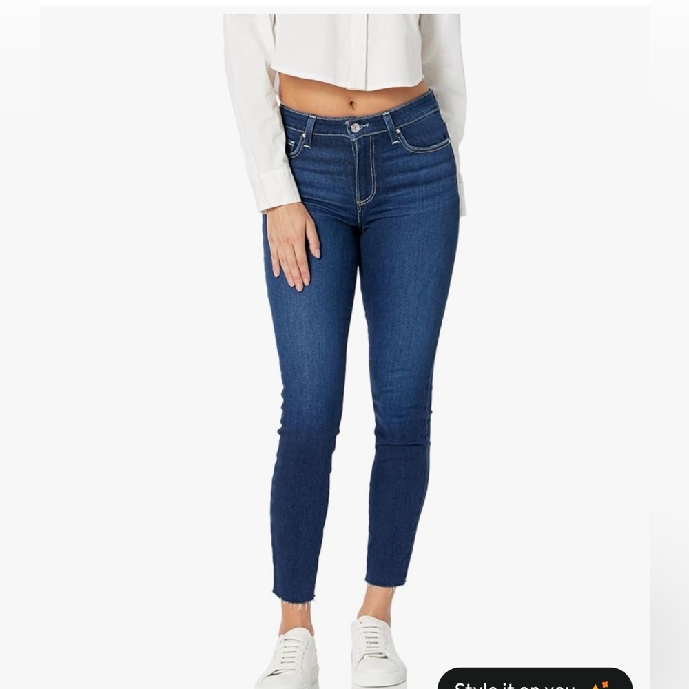 PAIGE Dark Blue Skinny Jeans